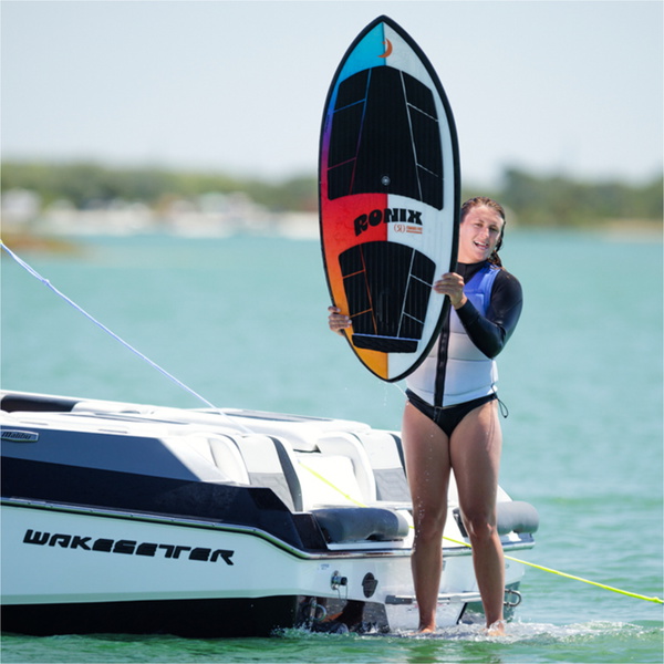 Tavola Da Wakesurf Ronix Skimmer 2025 R25-WS-SC-S - Skyscape Blue / Red